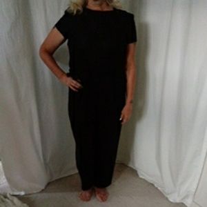 Pantsuit with black lace top